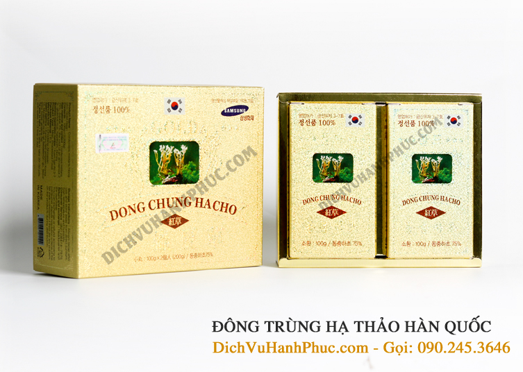 Viên uống Đông Trùng Hạ Thảo Cordyceps Militaris Hong Cho-Gold Hwan