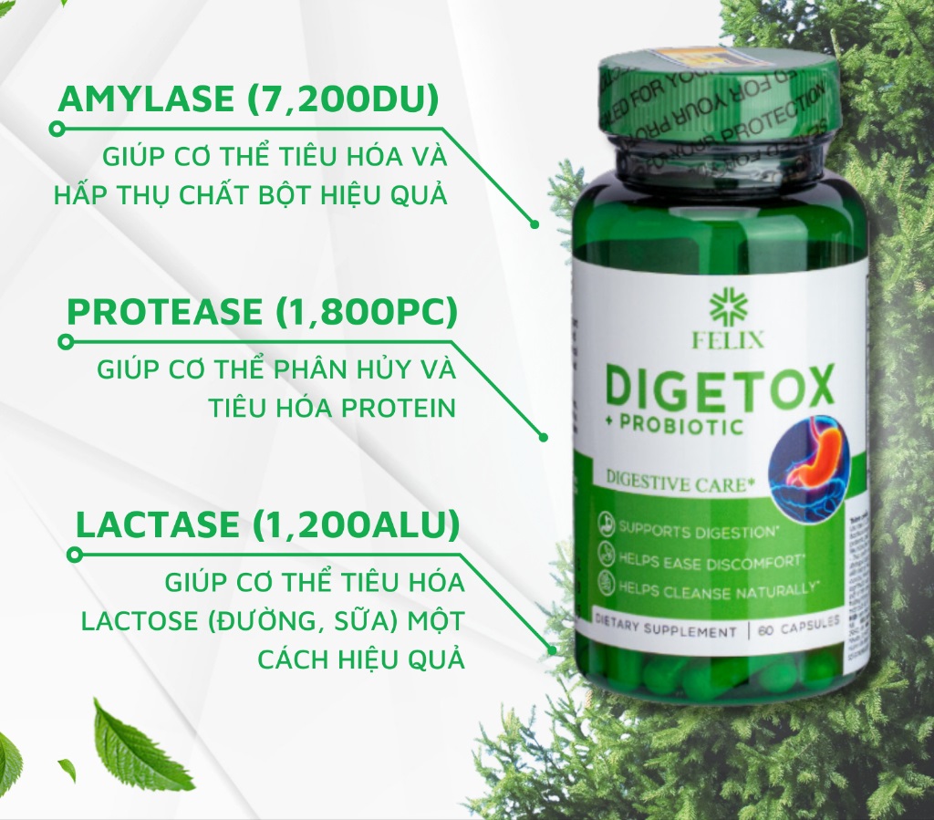 Digetox Probiotic FELIX co tac dung gi