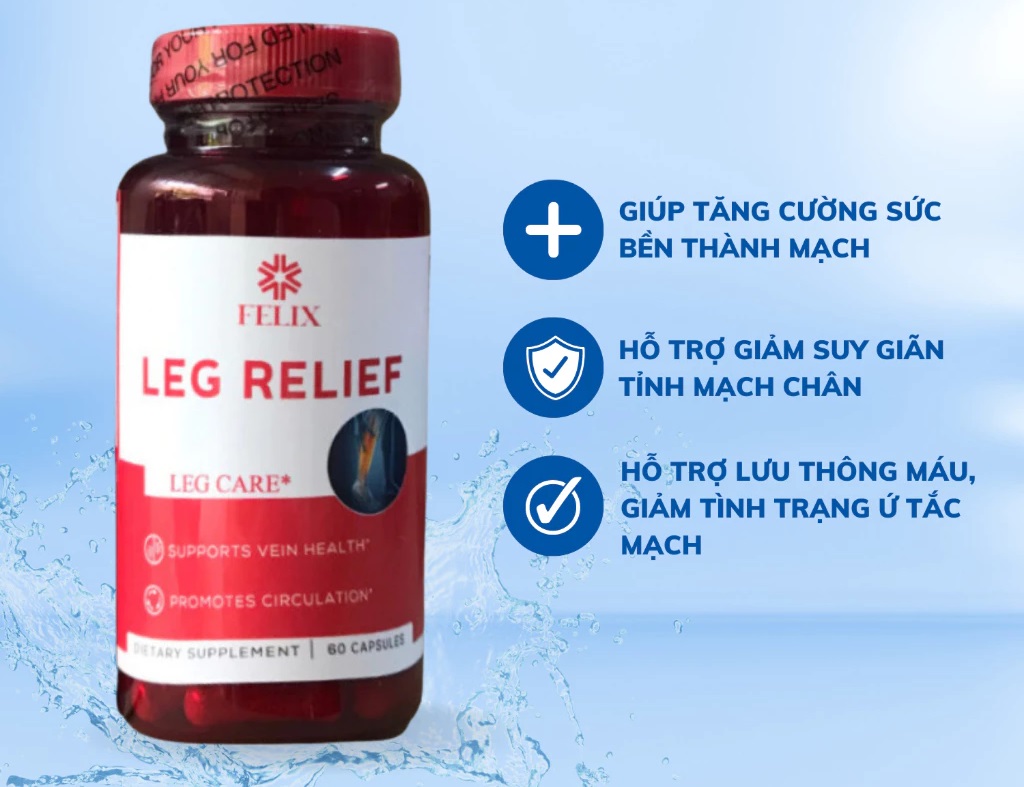 vien uong ho tro suy gian tinh mach Leg Relief FELIX co tot khong