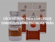 Cách sử dụng Viên uống Felix Cordyceps đông trùng hạ thảo đúng cách để tối ưu sức khỏe